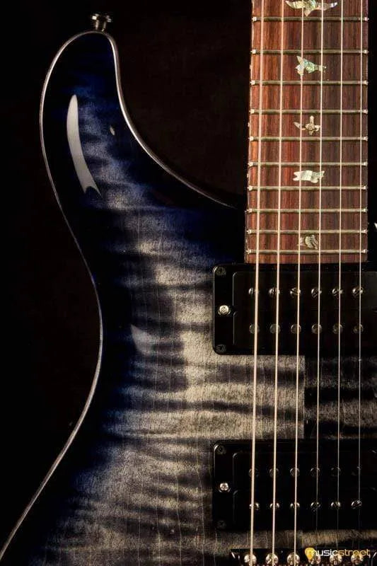 PRS Custom 24 Wood Library Charcoal Purpleburst #235334 2017