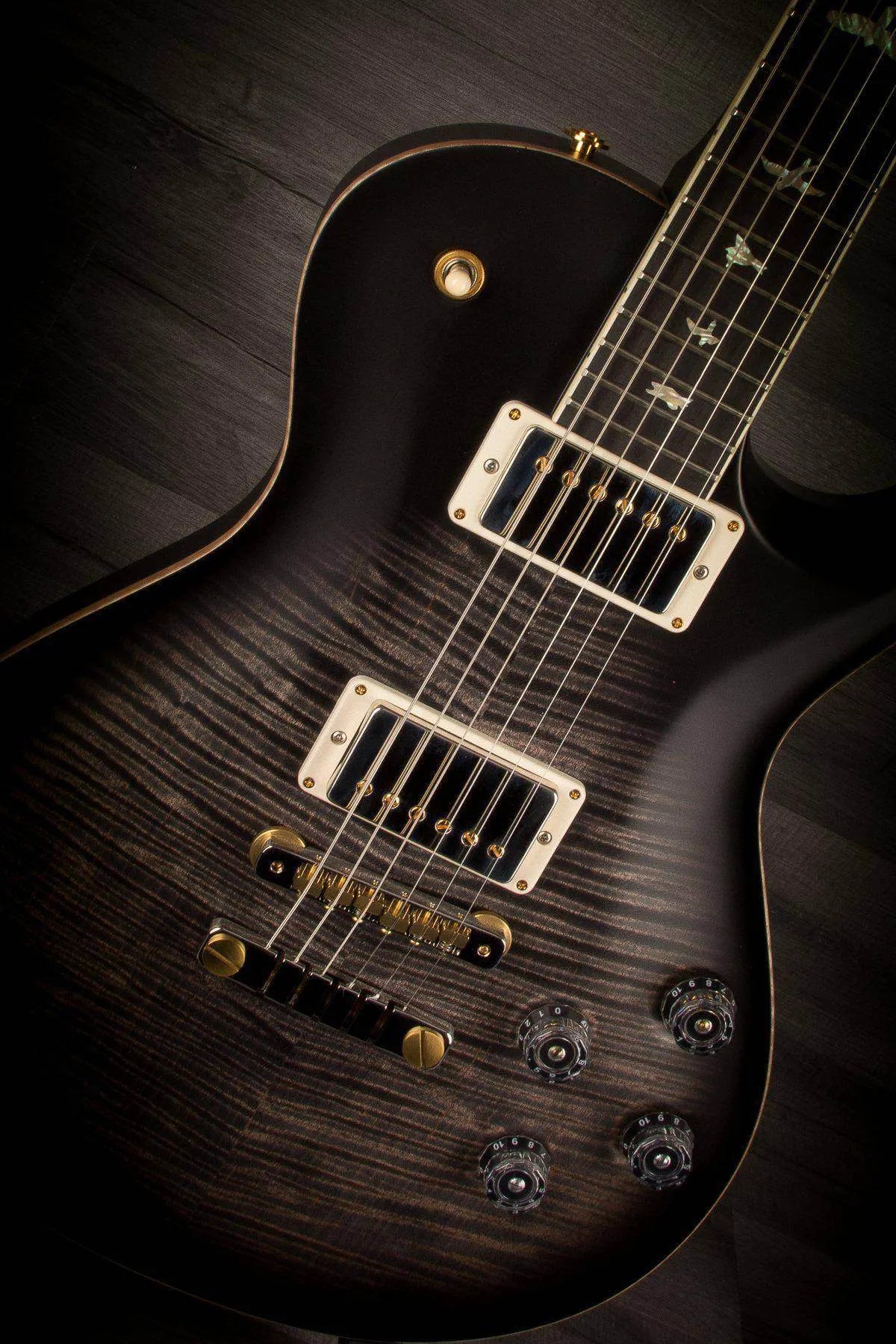 PRS Sc594 Wood Library 10 Top - Charcoal burst satin #246255