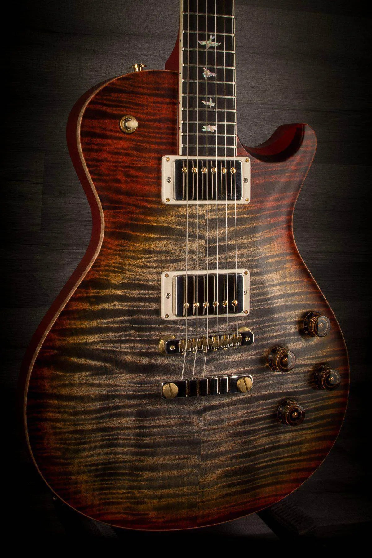 PRS SC594 Wood Library Burnt Maple Leaf Satin, Natural Back s#246759