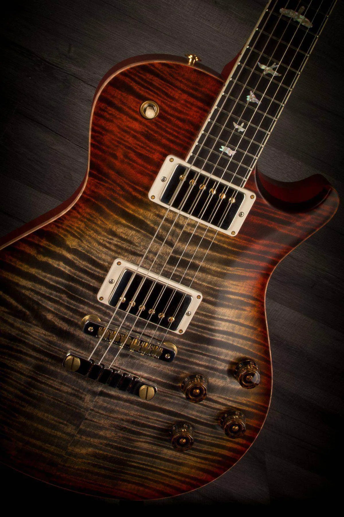 PRS SC594 Wood Library Burnt Maple Leaf Satin, Natural Back s#246759