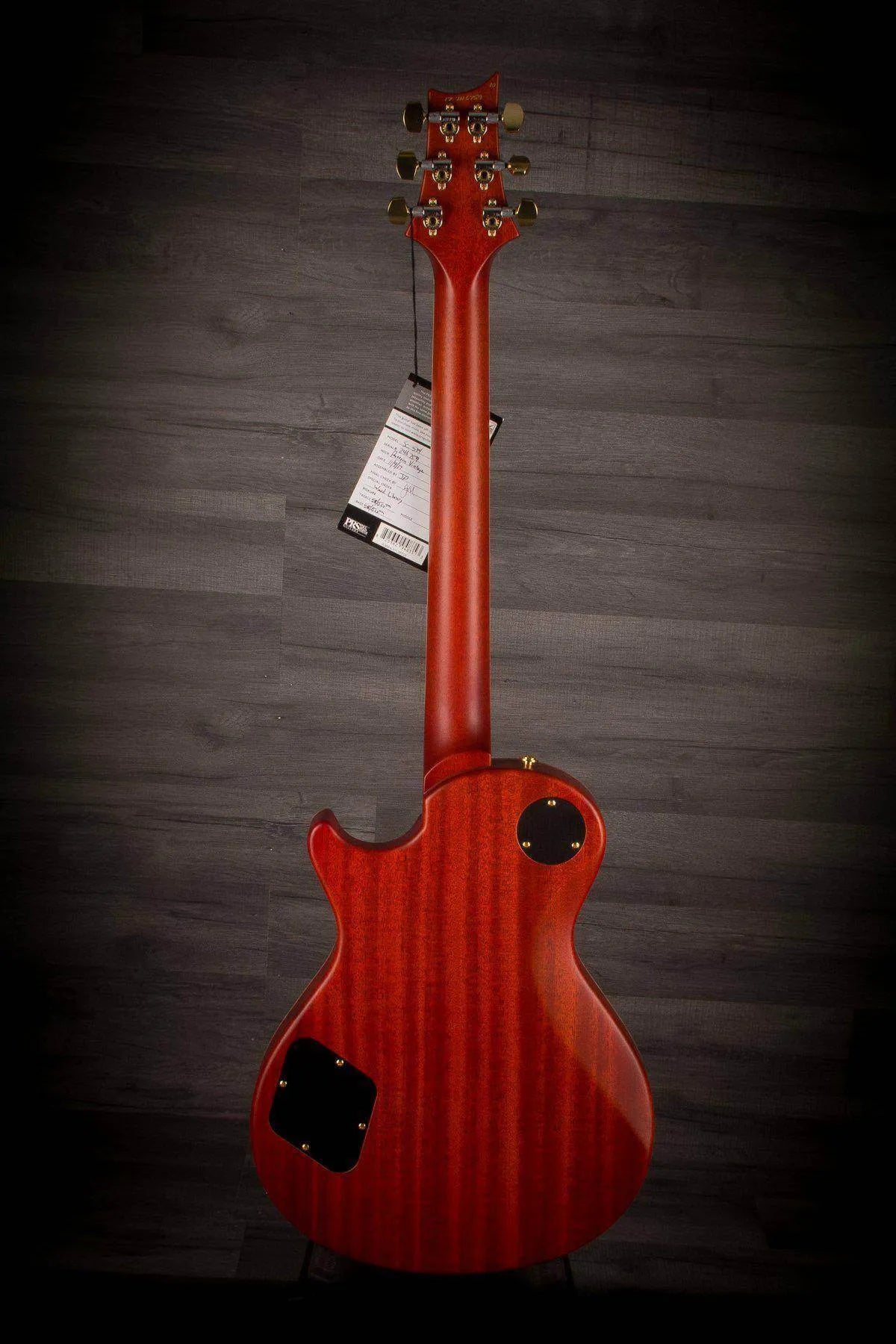 PRS SC594 Wood Library Burnt Maple Leaf Satin, Natural Back s#246759