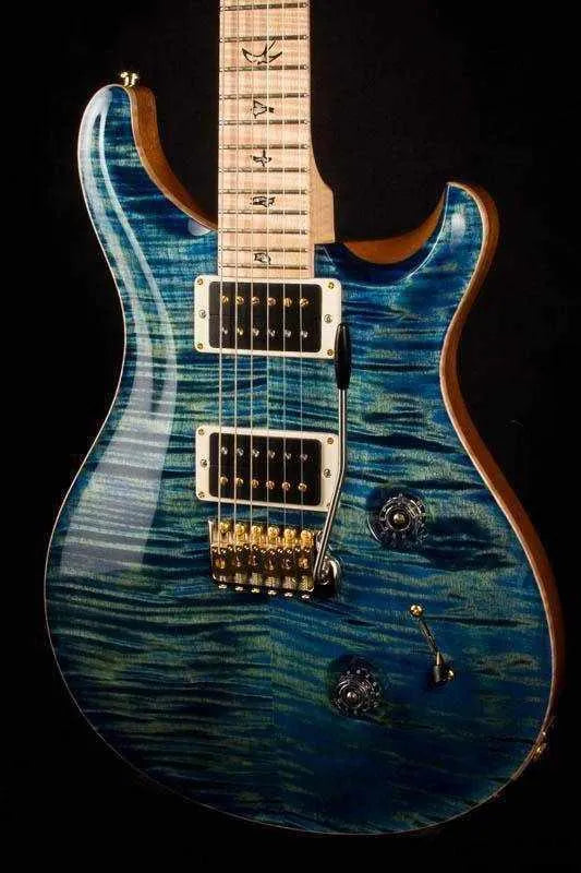USED - PRS Custom 24 River Blue, Flame Maple Neck - #243061
