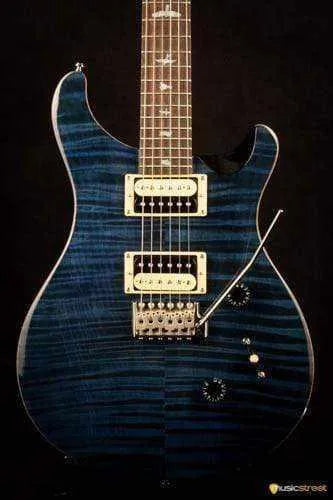 USED - PRS Se Custom 24 Bevelled Top Electric Guitar, Whale Blue
