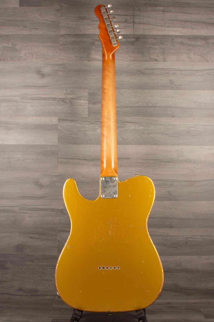 Regent 7 - Duophonic All Gold electric guitar back view, showcasing its unique finish and design.