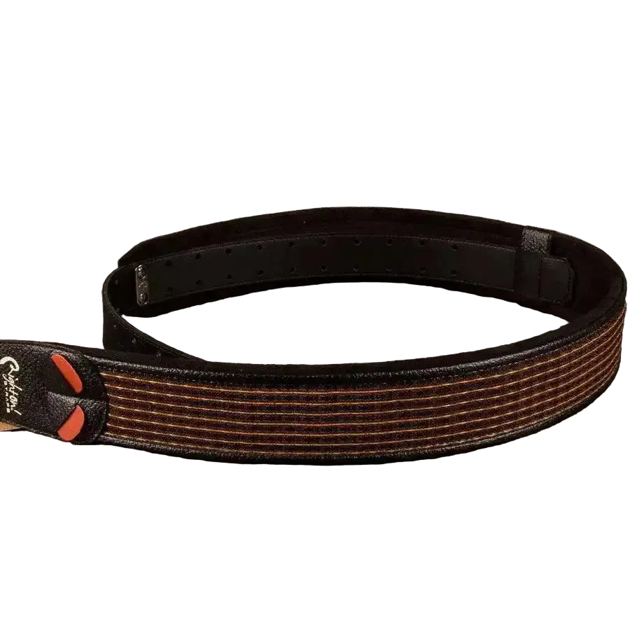 RightOn! Guitar Strap - Oxblood 070 in Black