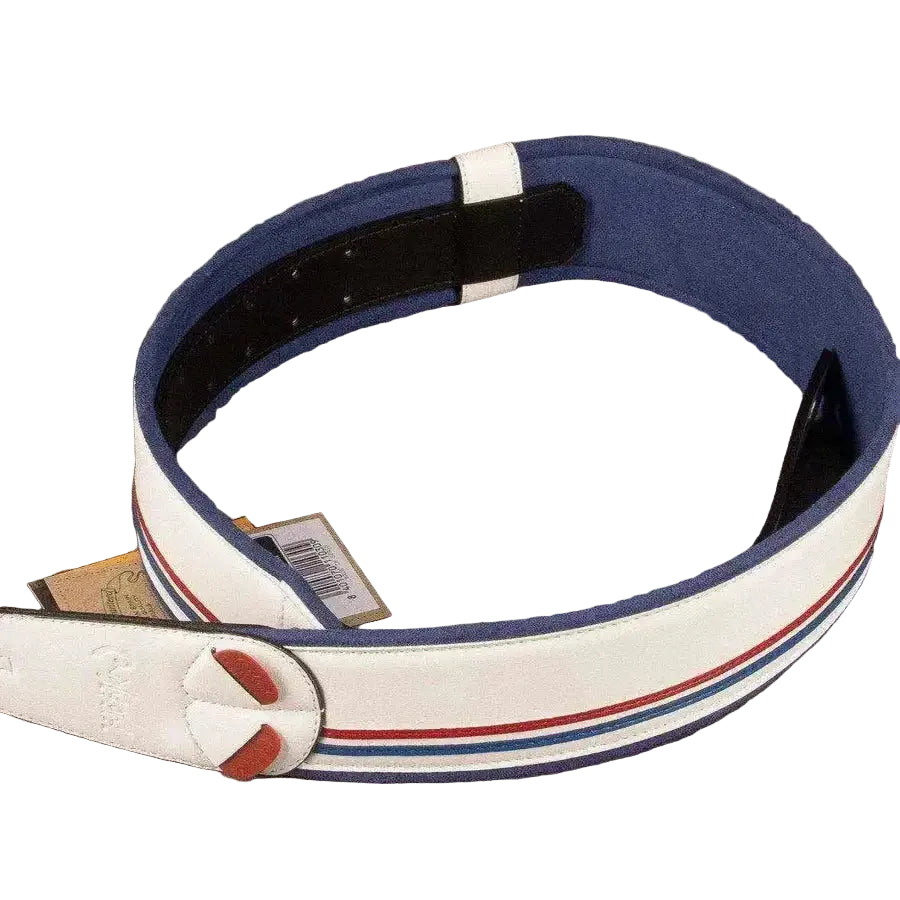RightOn! Race Guitar Strap - White