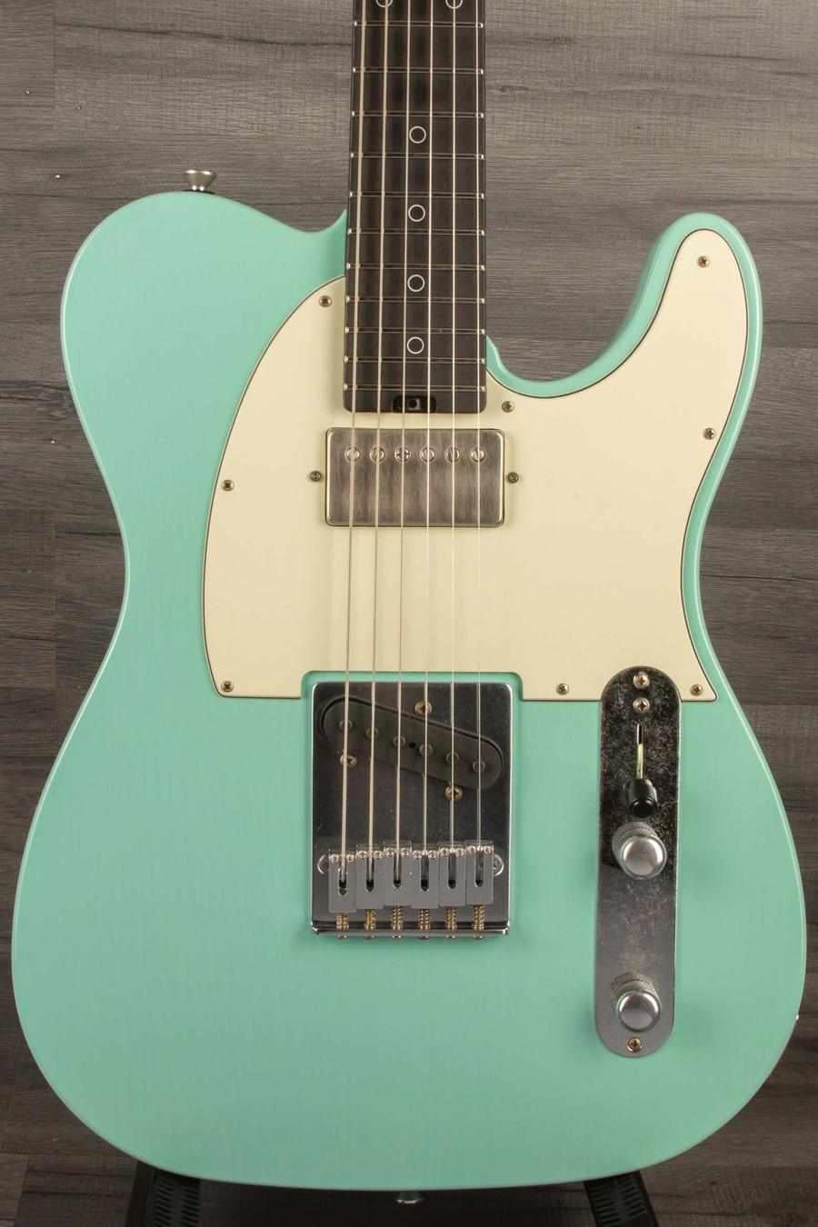 Schecter Nick Johnson USA PT Wembley Atomic Green guitar with nitro finish for vintage aesthetics
