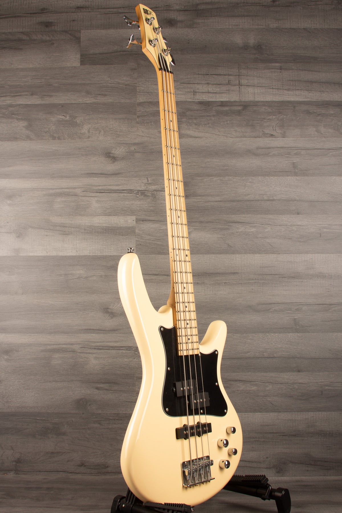 USED - Ibanez SRMD200K-VWH 4 String Bass Guitar in Vintage White - MusicStreet