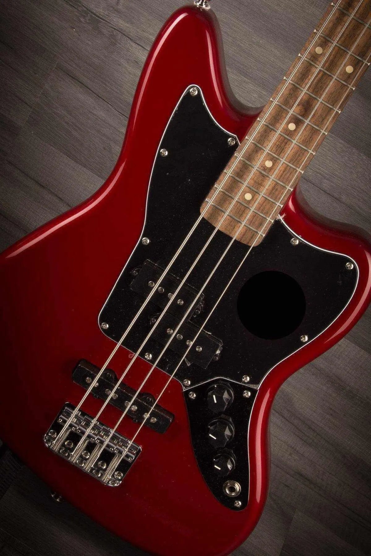 Squier - Vintage Modified Jaguar Bass Short Scale Candy Apple Red