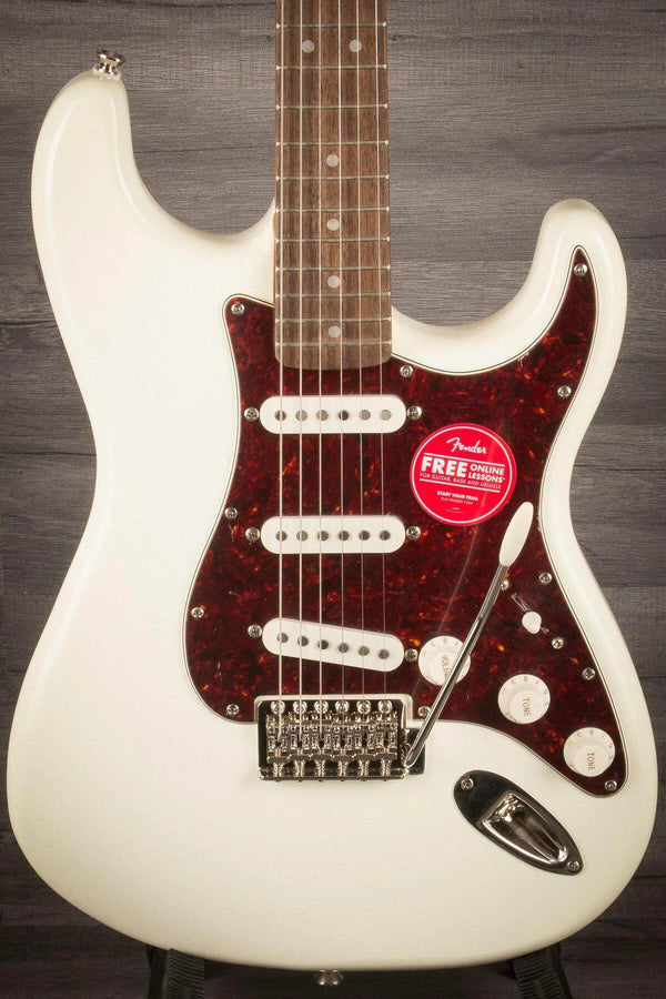 Squier Classic Vibe '70s Stratocaster Electric Guitar, Laurel Fingerboard - Olympic White