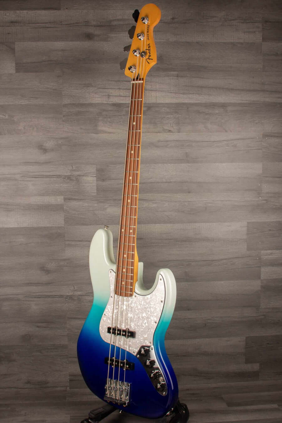 USED - Fender Player Plus Jazz Bass Guitar, Pau Ferro Fingerboard - Belair Blue