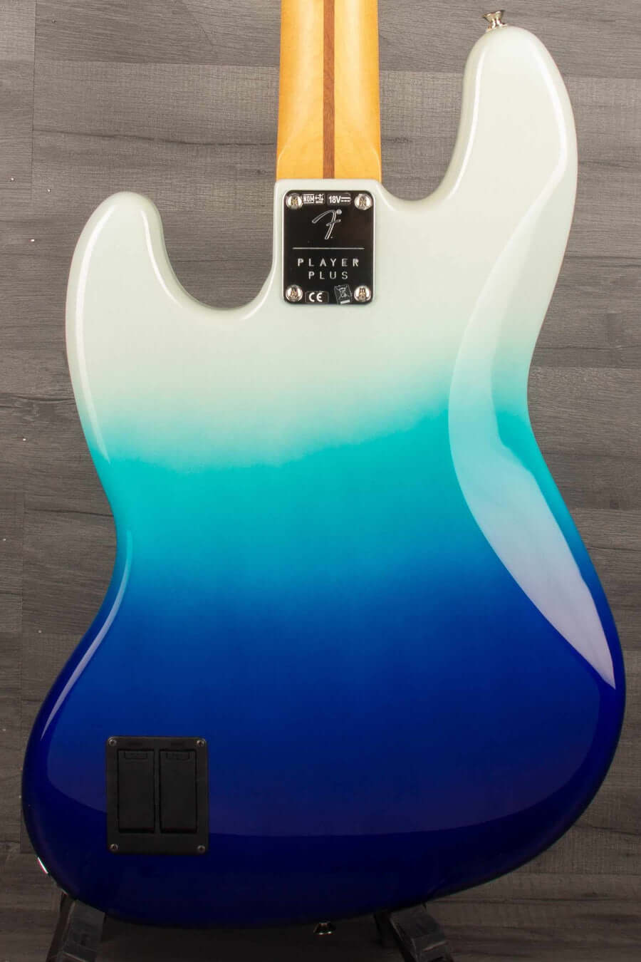 USED - Fender Player Plus Jazz Bass Guitar, Pau Ferro Fingerboard - Belair Blue