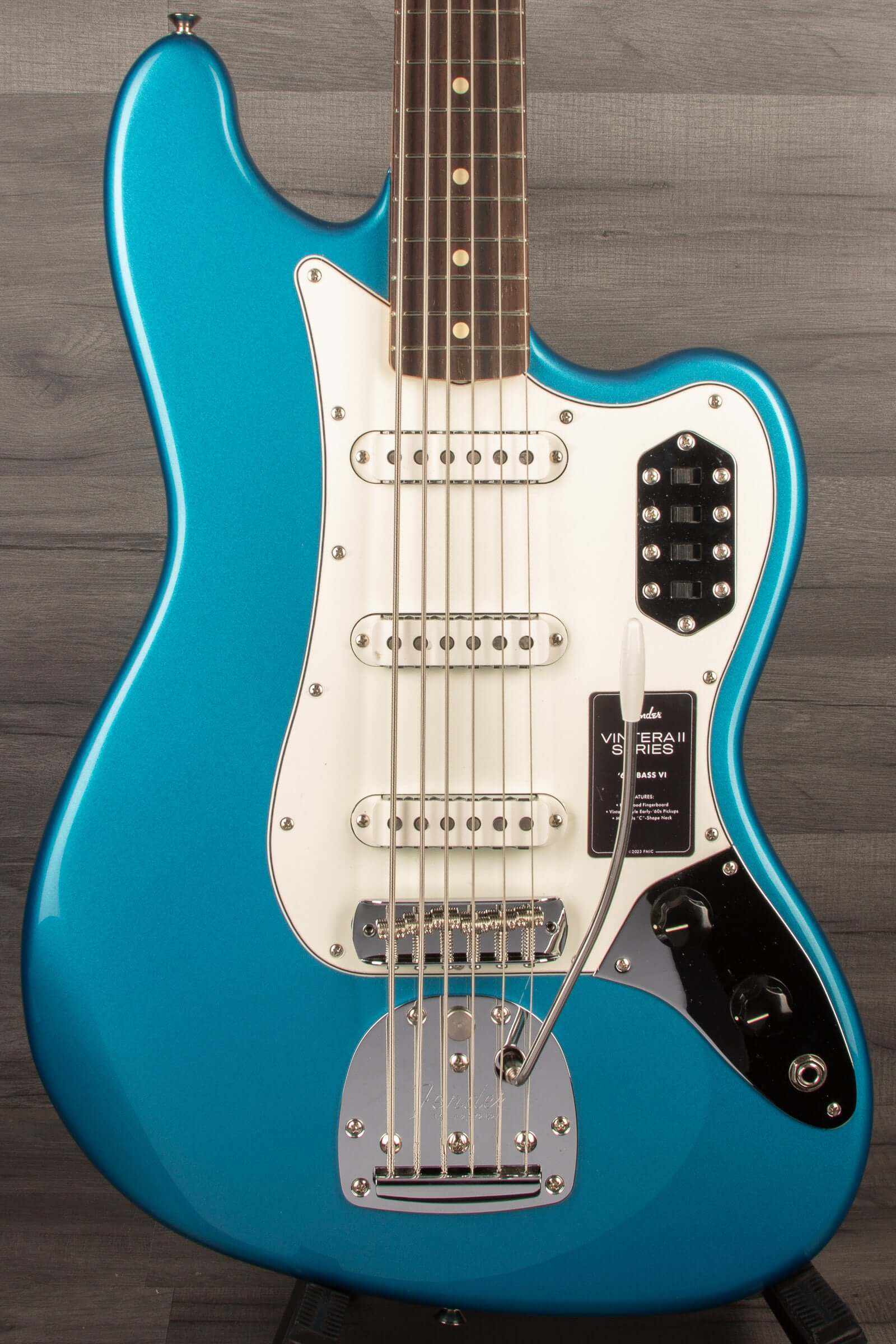 Fender Vintera II 60s Bass VI Rosewood Fingerboard Lake Placid Blue