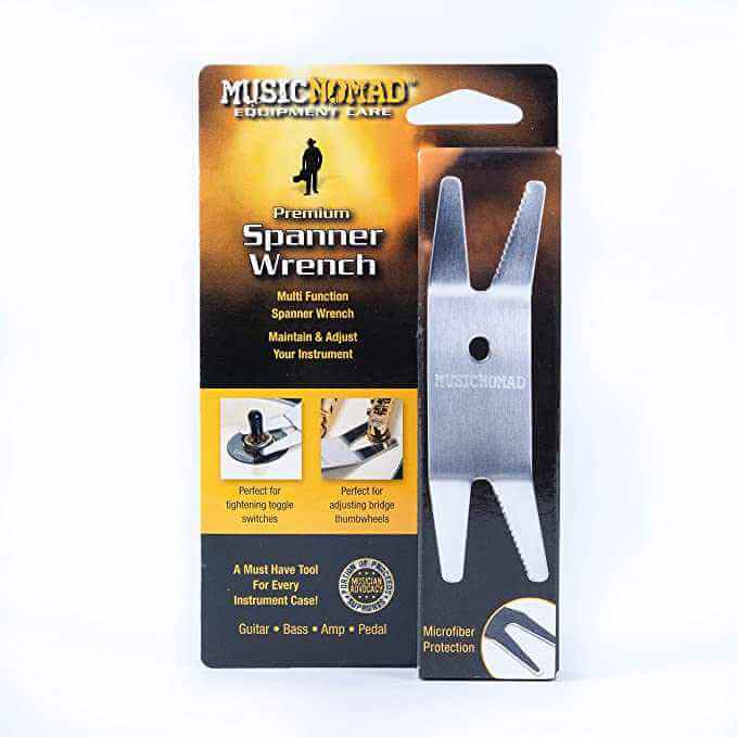 Music Nomad Premium Spanner Wrench with Microfibre Suede Backing - MusicStreet