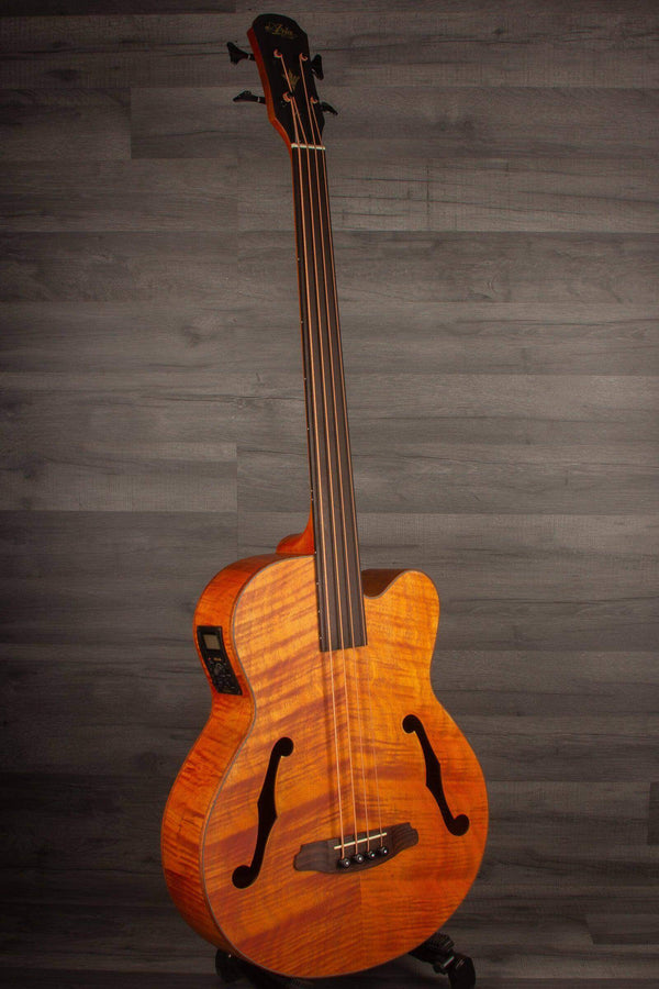 Aria FEB F2/FL Fretless Acoustic Bass Natural - MusicStreet
