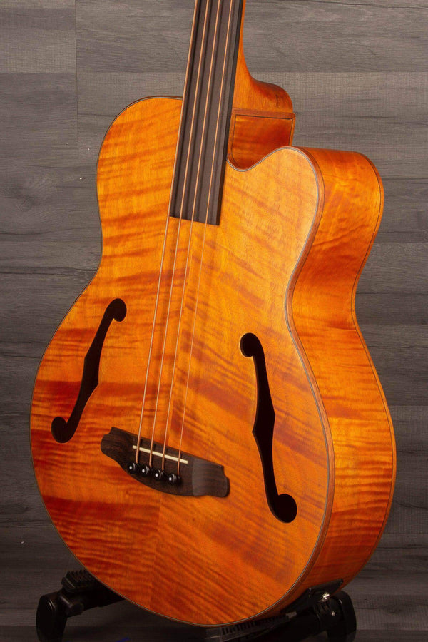 Aria FEB F2/FL Fretless Acoustic Bass Natural - MusicStreet