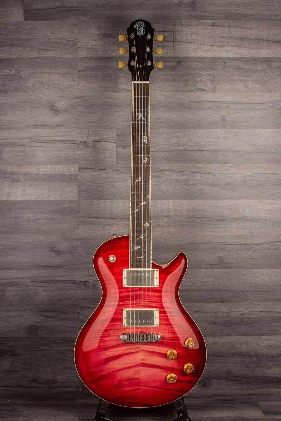 Patrick James Eggle Macon Carved Top - Blood Red s#30849