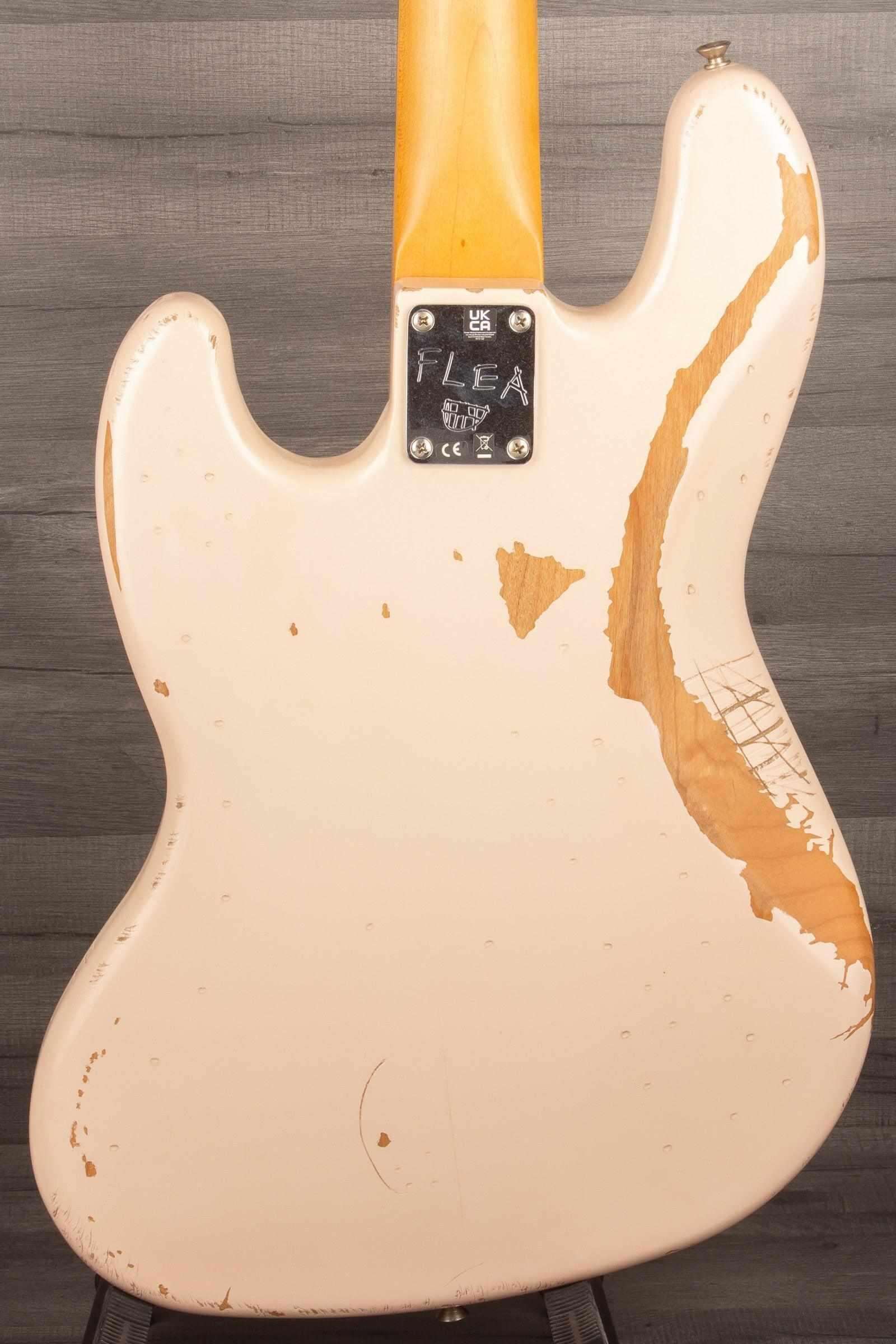 Fender Flea Signature Jazz Bass Guitar (Roadworn Shell Pink)