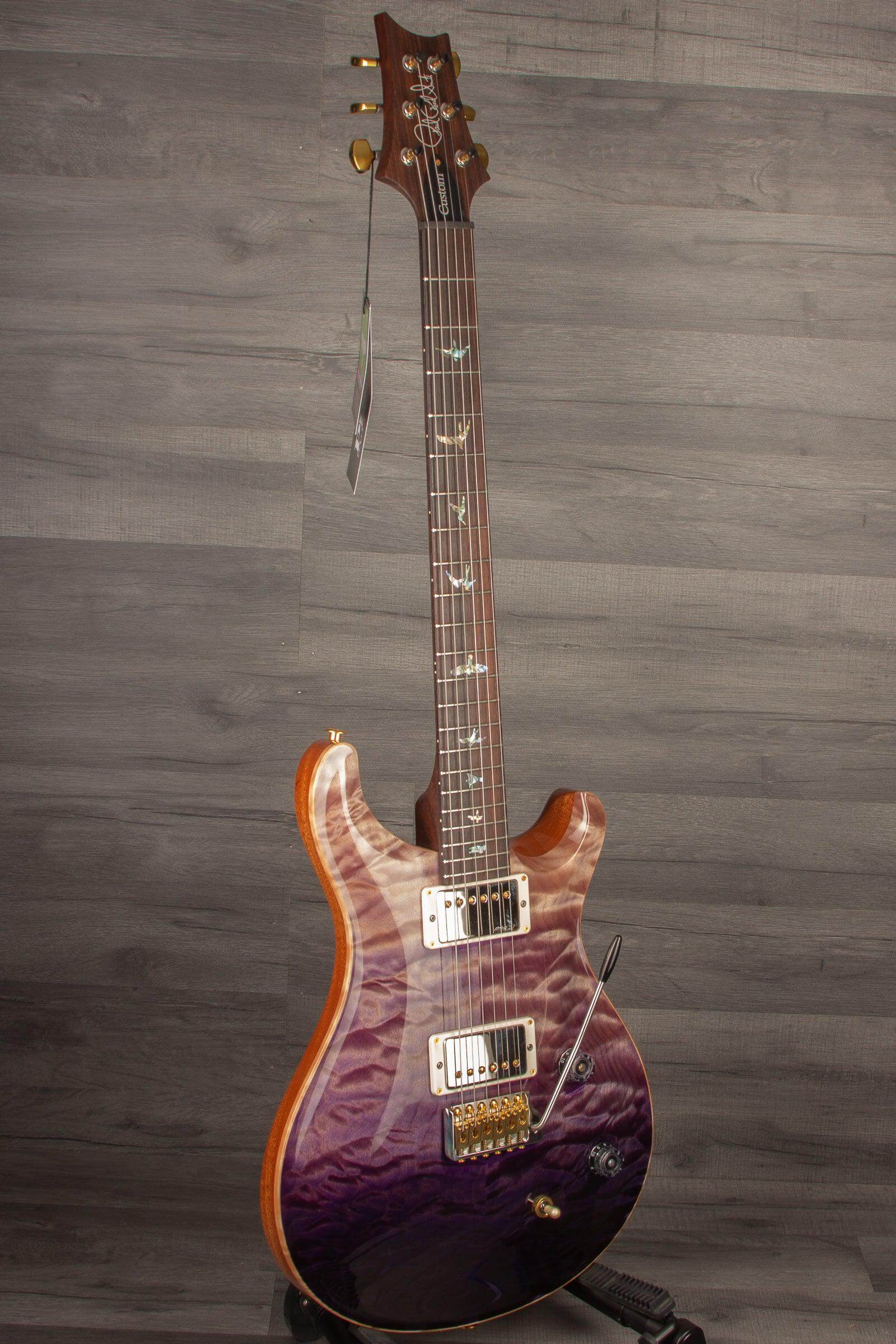 PRS Wood Library Custom 22 Purple Fade Quilt top - solid Rosewood neck - MusicStreet