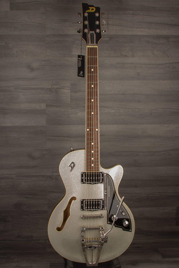 Duesenberg Starplayer Tv In Silver Sparkle With Hard Case - MusicStreet