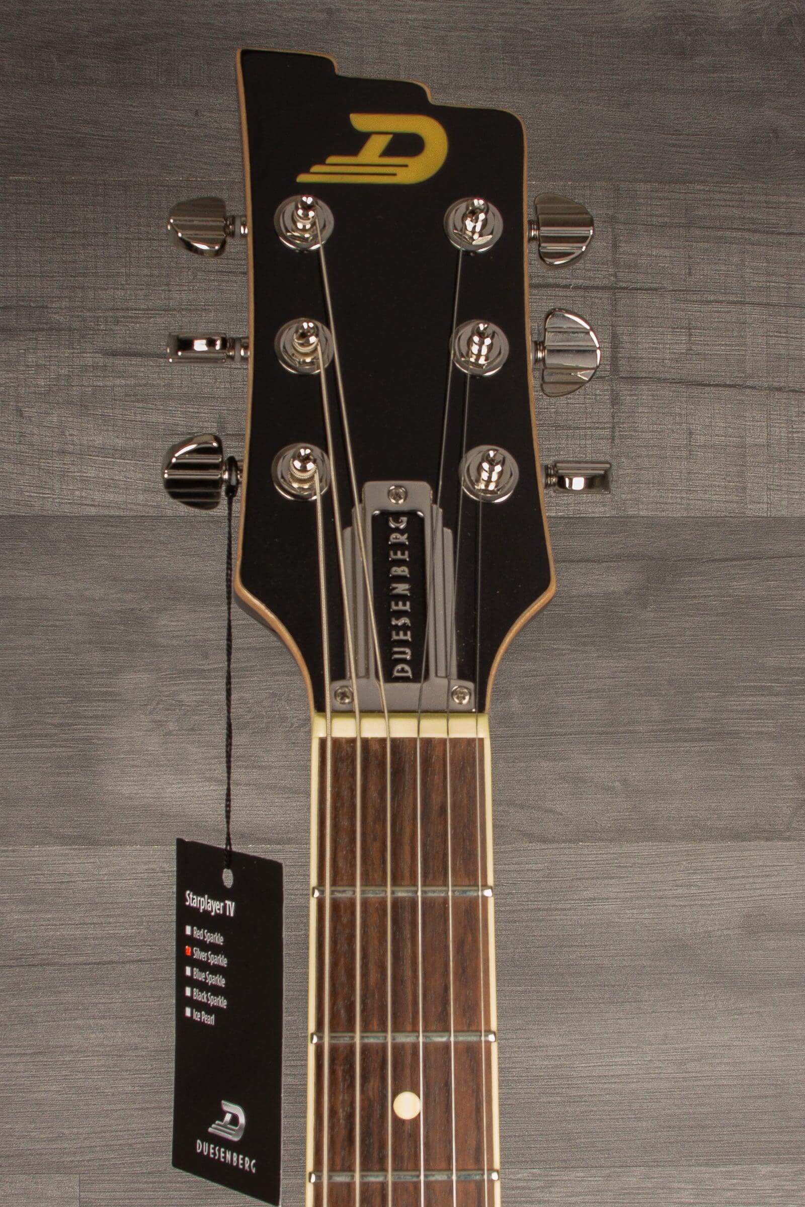 Duesenberg Starplayer Tv In Silver Sparkle With Hard Case - MusicStreet
