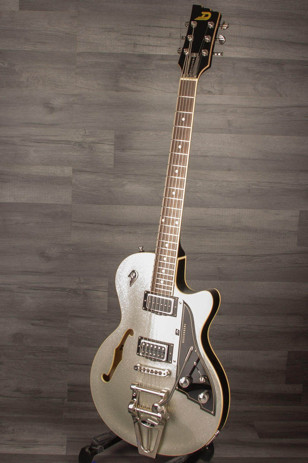 Duesenberg Starplayer Tv In Silver Sparkle With Hard Case - MusicStreet