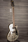 Duesenberg Starplayer Tv In Silver Sparkle With Hard Case - MusicStreet