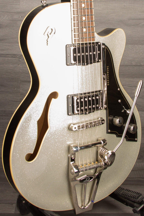 Duesenberg Starplayer Tv In Silver Sparkle With Hard Case - MusicStreet