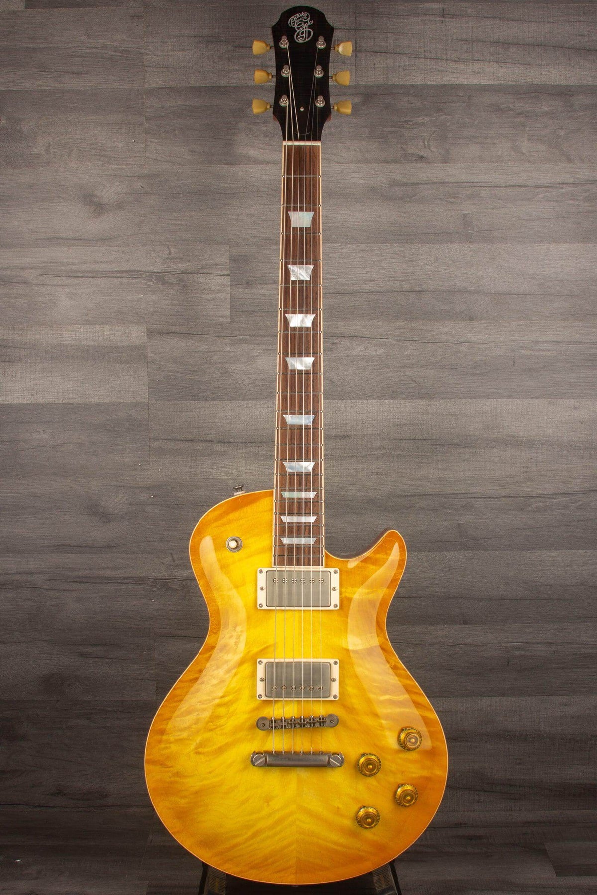 Patrick James Eggle Macon Carved Top - Lemon Burst s#30848