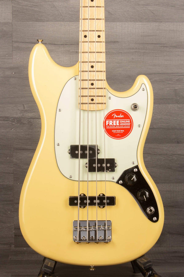 Fender Special Edition Mustang PJ Bass Guitar - Buttercream, Maple Fingerboard