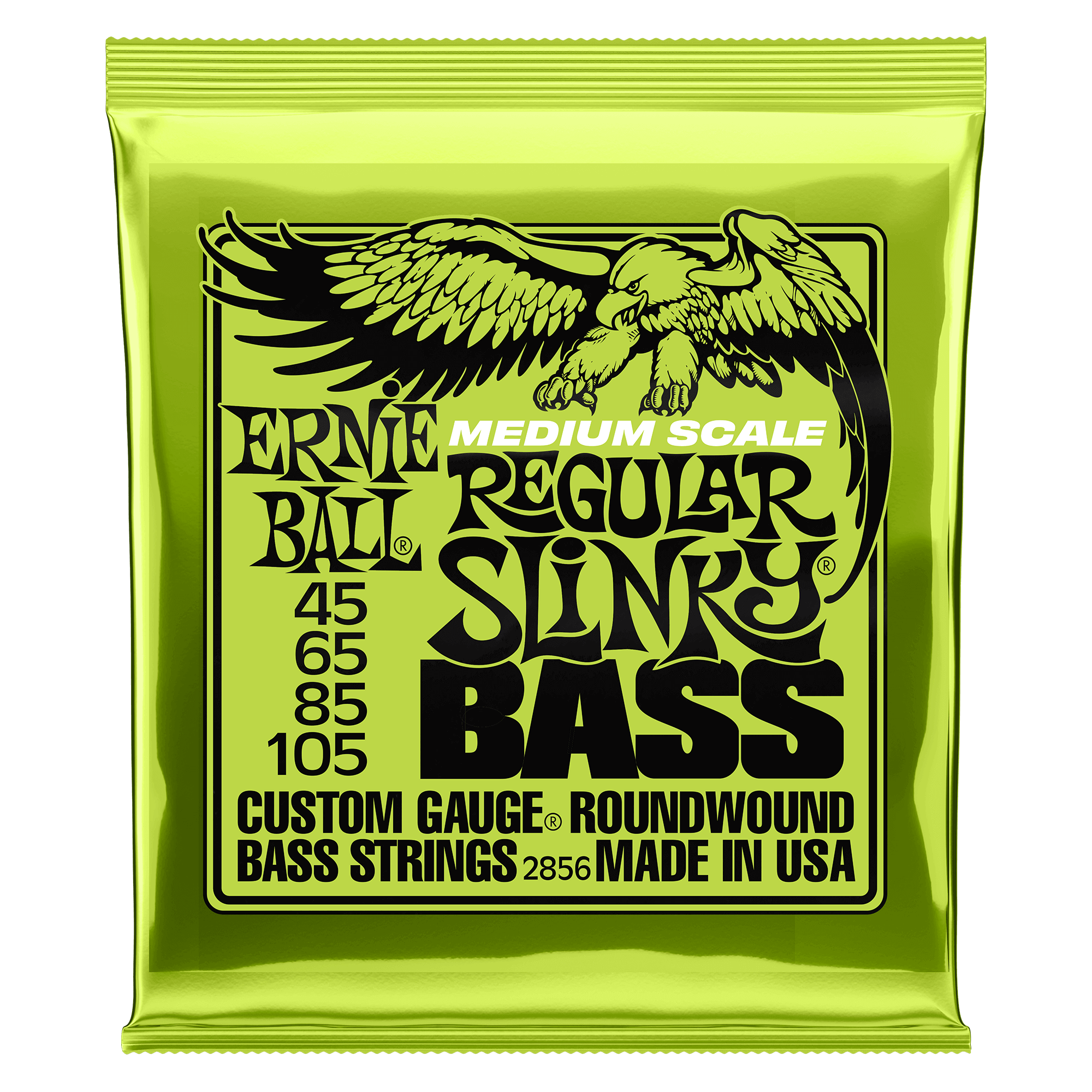 Ernie Ball 2856 Regular Slinky Medium Scale Bass Strings 45-105