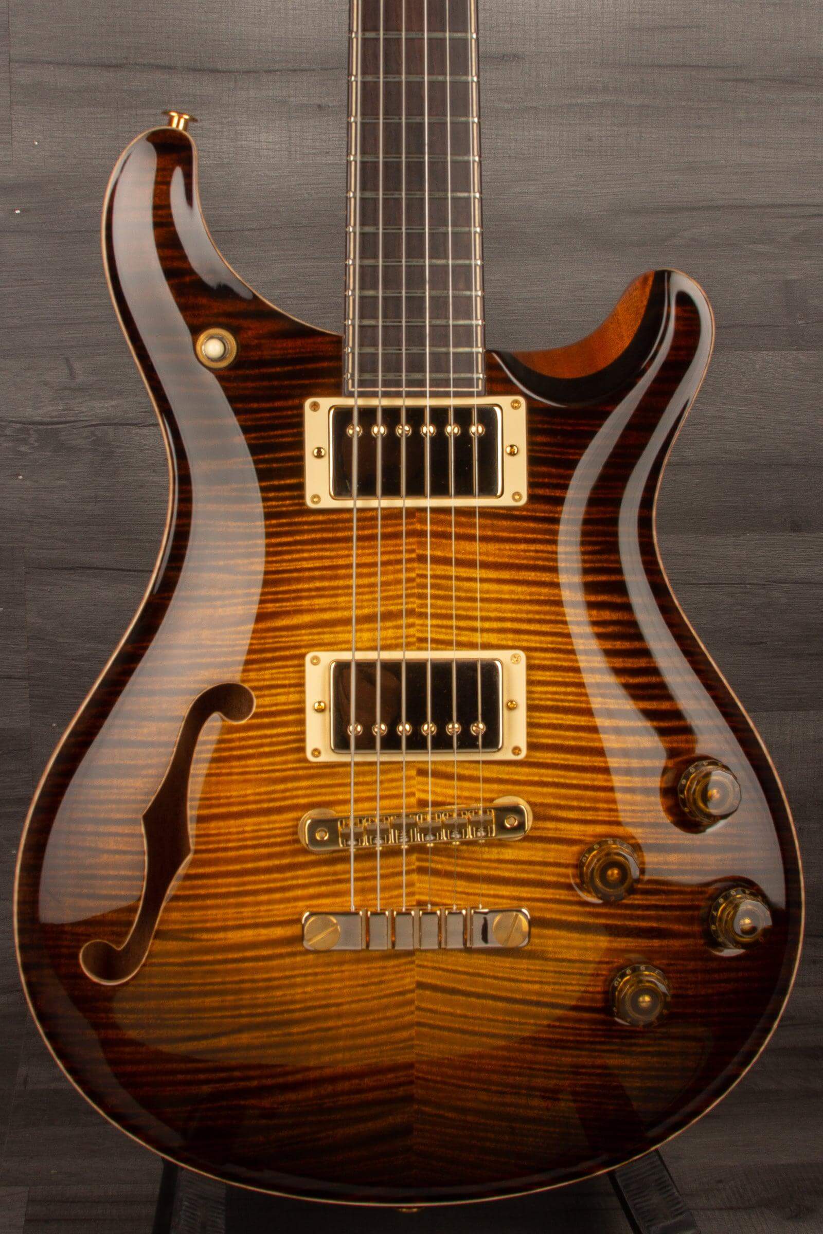 PRS Private Stock McCarty 594 Semi-Hollow #9824 - Tiger Eye Glow - MusicStreet