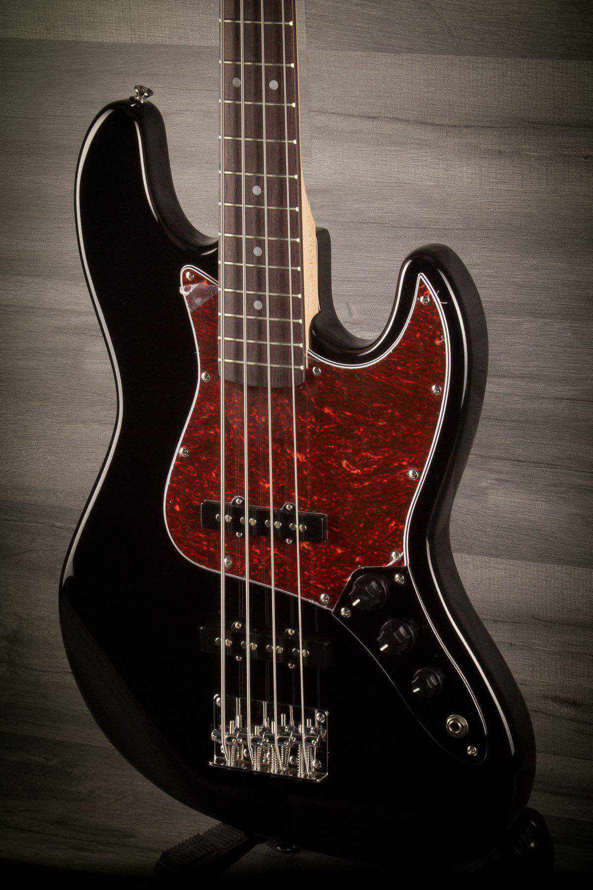 Aria Bass Guitar Aria STB JB/B BK Tortoise scratch guard
