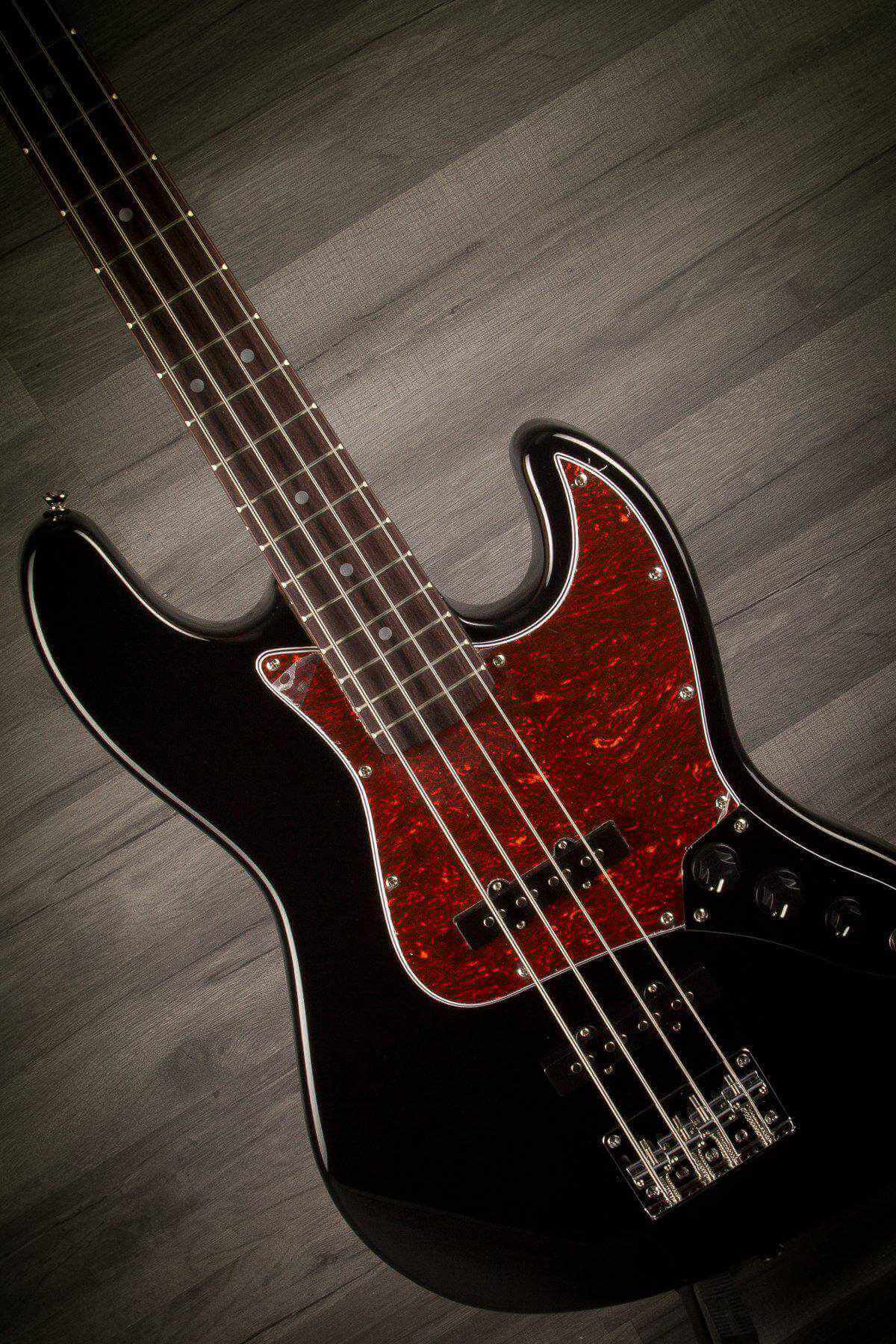 Aria STB JB/B BK - Bass Guitar with Tortoise Scratch Guard