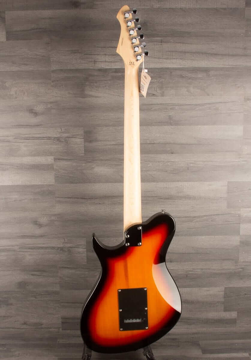 Aria Jet-Baritone - 30" Baritone Electric Guitar, 3 Tone Sunburst