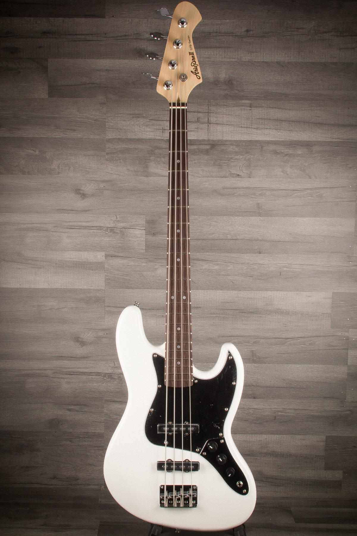 Aria Pro ii STB JB/B Bass Guitar - White