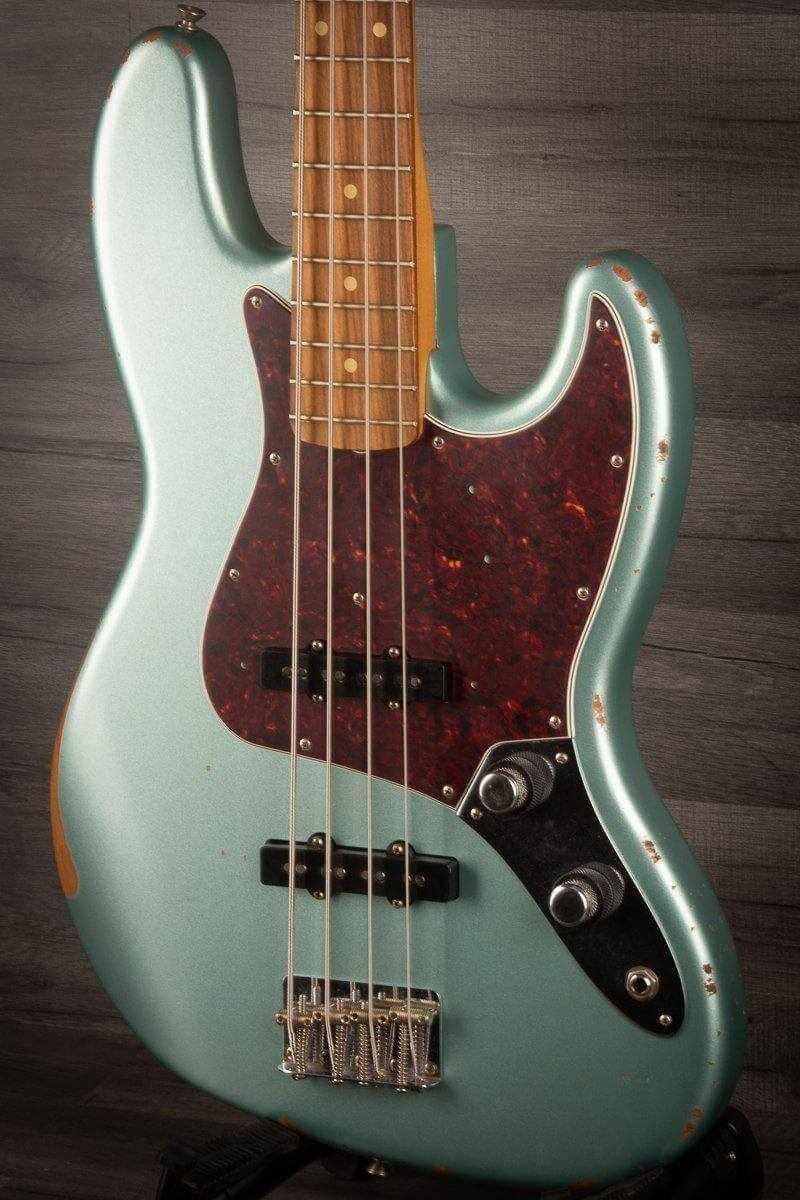 Fender 60th Anniversary Road Worn '60s Jazz Bass Guitar - Firemist Silver
