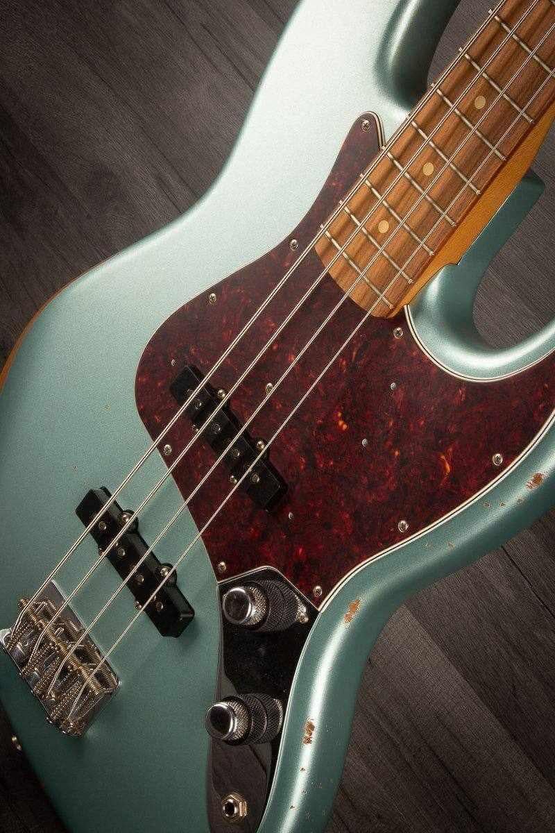 Fender 60th Anniversary Road Worn '60s Jazz Bass Guitar - Firemist Silver