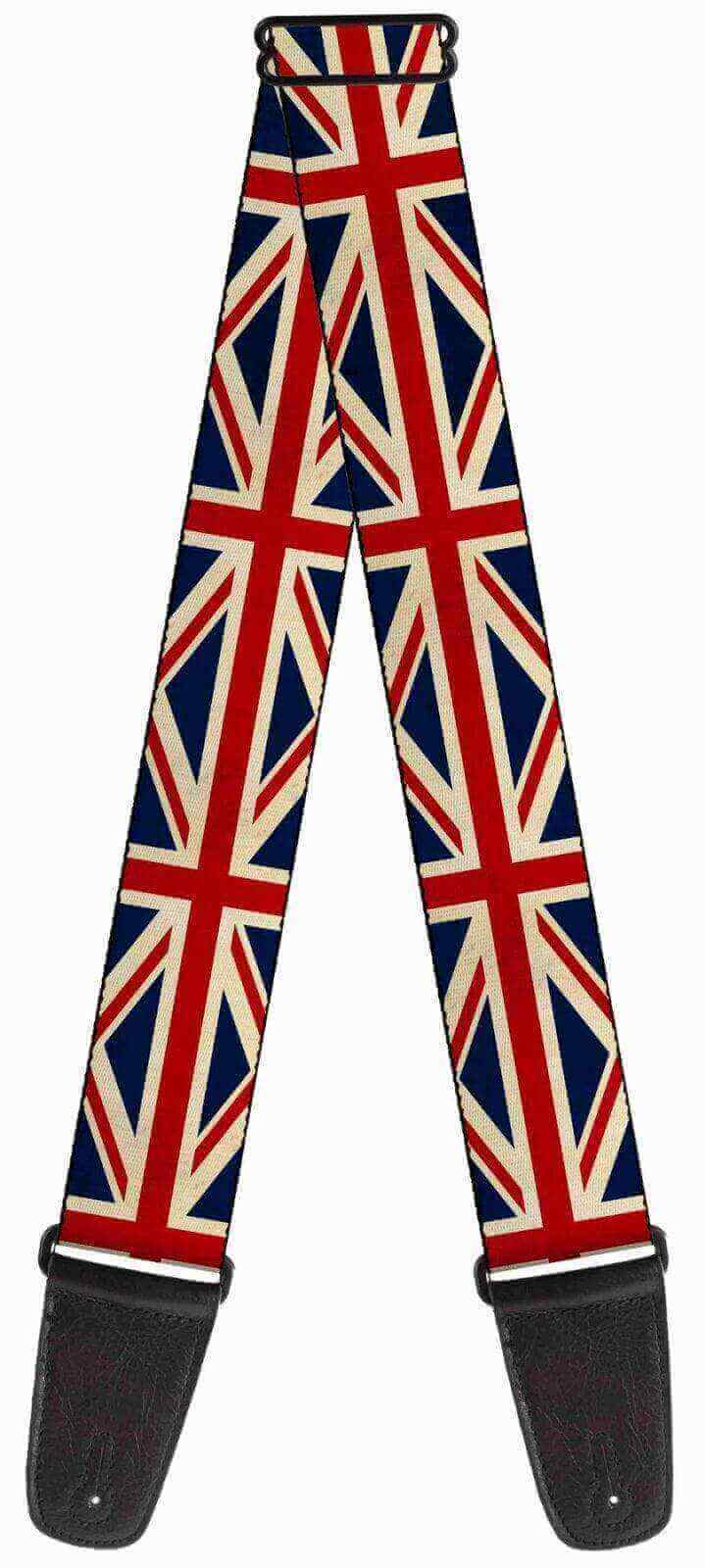 Buckle Down Vintage Uk Flags Guitar Strap