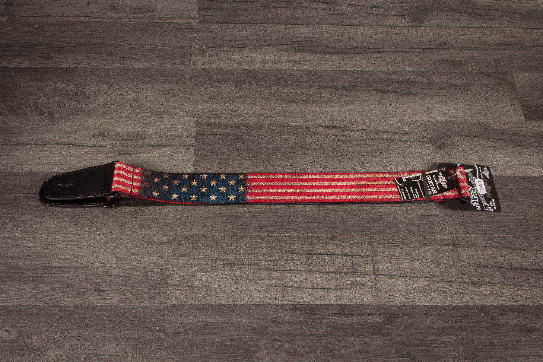 Buckle Down Vintage Usa Flag Guitar Strap