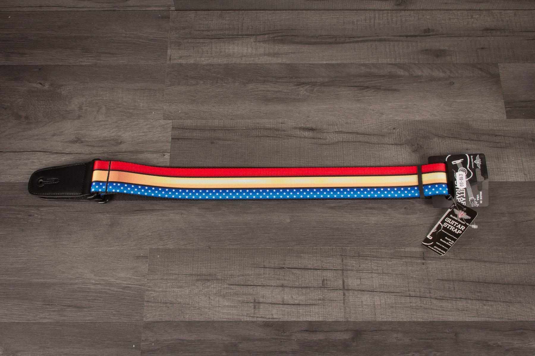 Buckle Down Wonder Woman Guitar Strap - MusicStreet
