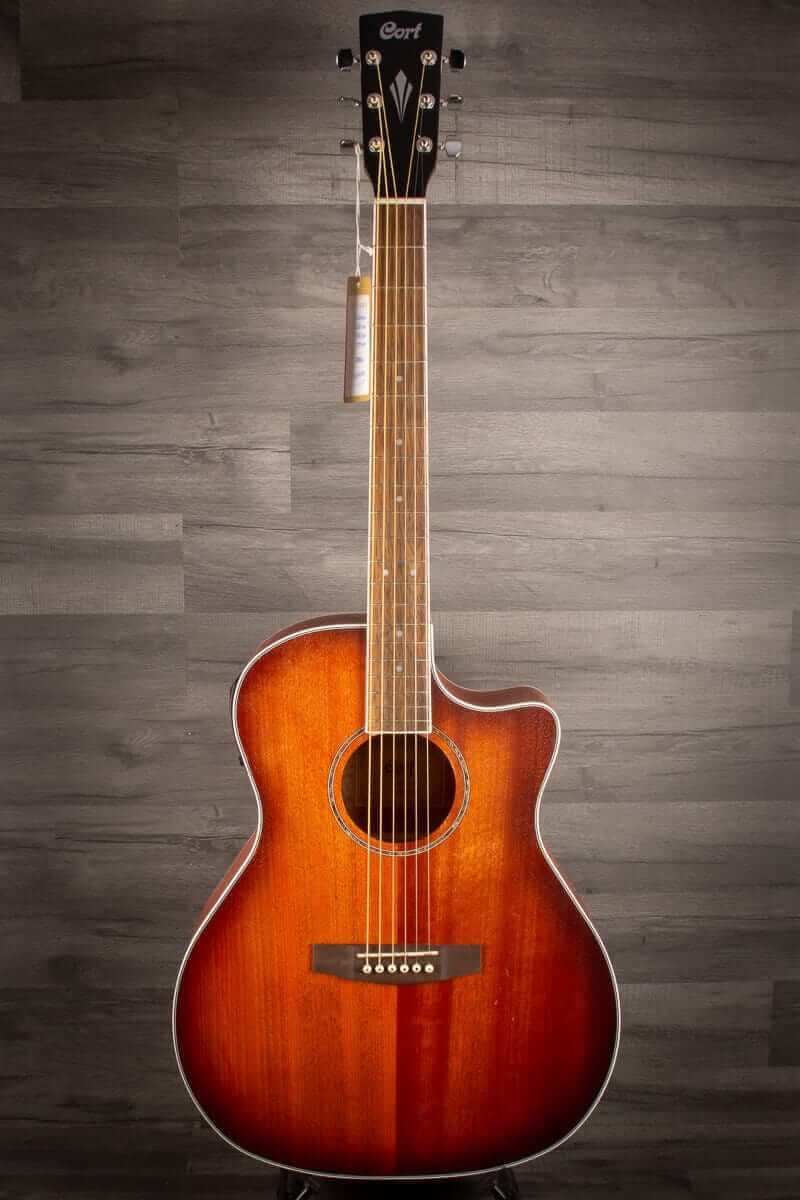 Cort GA MEDX Mahogany Open Pore Electro acoustic guitar