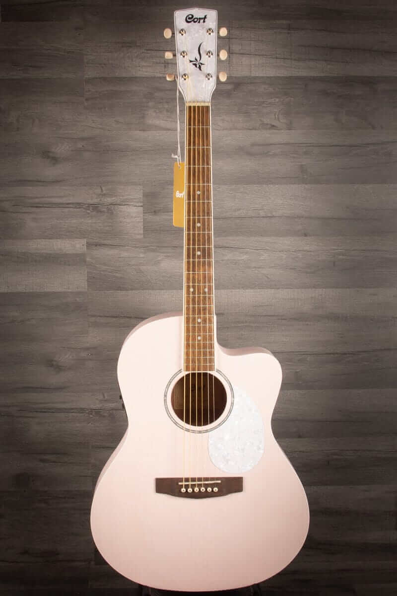 Cort Jade Classic Pastel Pink Open Pore Electro acoustic guitar