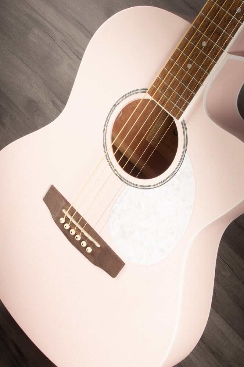 Cort Jade Classic Pastel Pink Open Pore Electro acoustic guitar