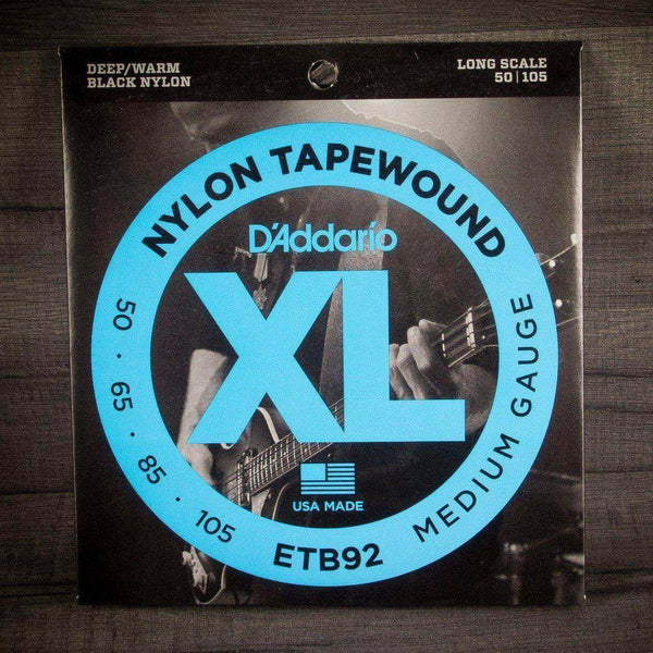 D'Addario ETB92 50-105 Tapewound Bass Strings - MusicStreet
