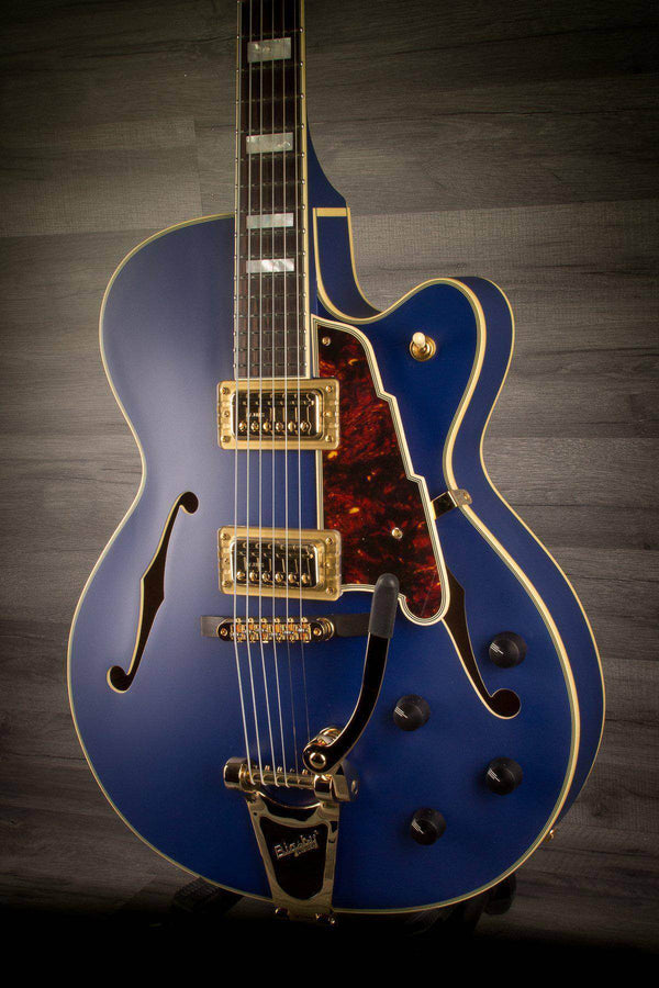 D'Angelico Deluxe 175 Matte Royal Blue - MusicStreet