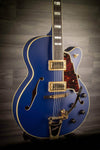 D'Angelico Deluxe 175 Matte Royal Blue - MusicStreet