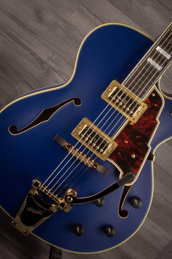 D'Angelico Deluxe 175 Matte Royal Blue - MusicStreet