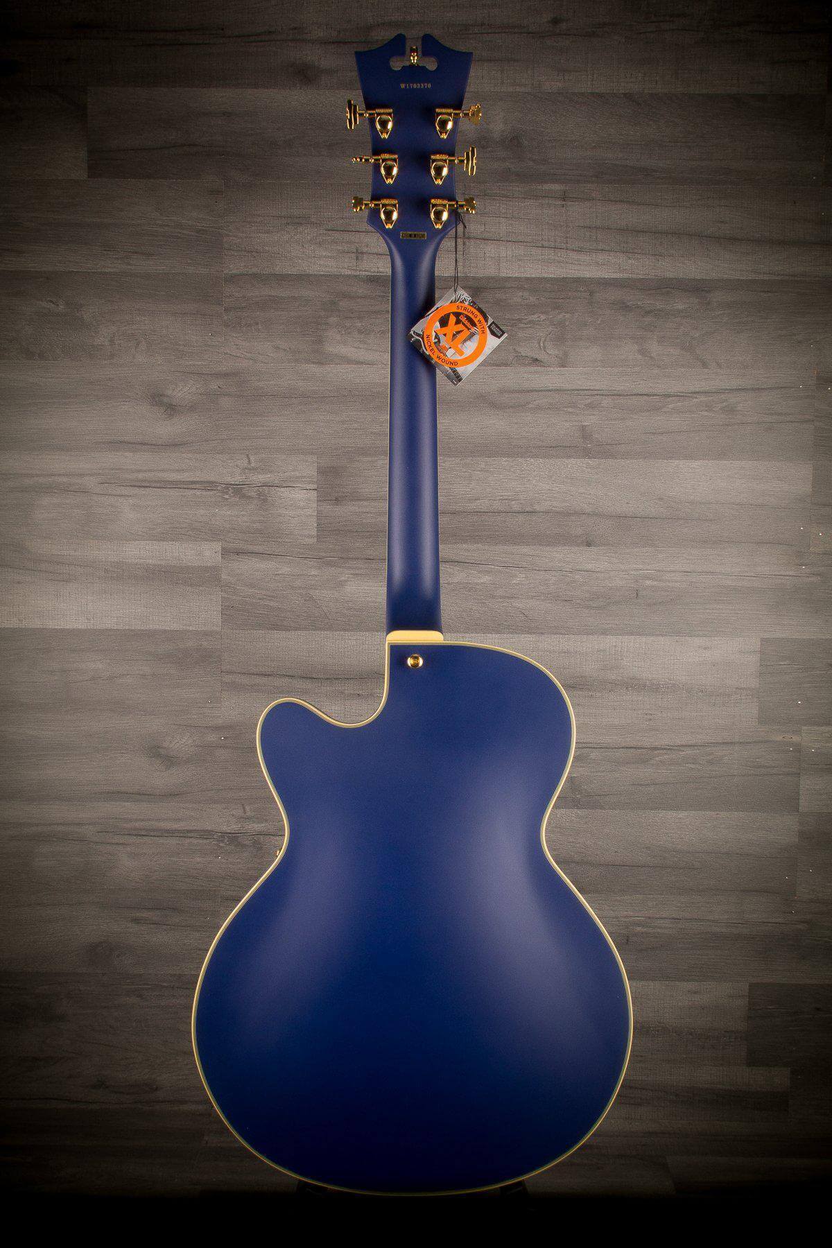 D'Angelico Deluxe 175 Matte Royal Blue - MusicStreet