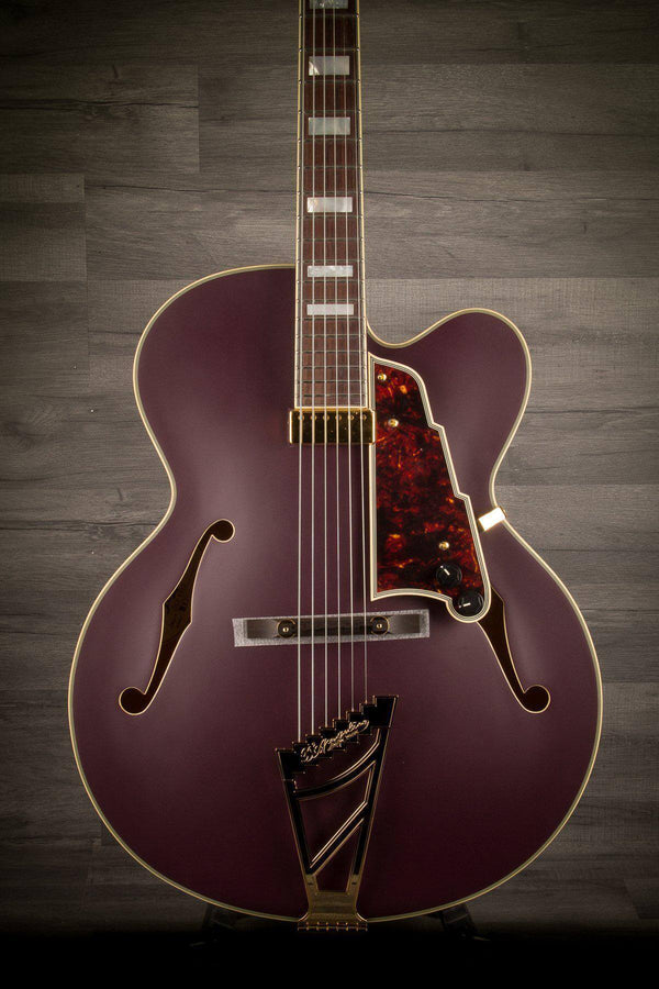 D'Angelico Archtop D'Angelico Deluxe EXL1 Matte Plum